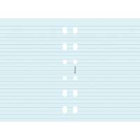 FILOFAX Kalendárium betét, jegyzetlap, personal méret, vonalas, FILOFAX, kék