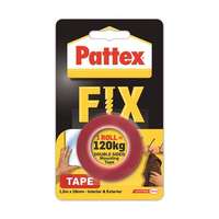 HENKEL Ragasztószalag, kétoldalas, 19 mm x 1,5 m, HENKEL "Pattex Fix 120 kg", piros