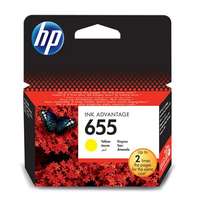 HP CZ112E Tintapatron Deskjet Ink Advantage 3520 sor nyomtatókhoz, HP 655, sárga, 600 oldal