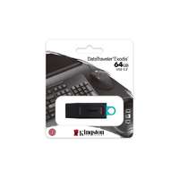 KINGSTON Pendrive, 64GB, USB 3.2, KINGSTON "DataTraveler Exodia", fekete-kék