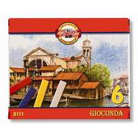 KOH-I-NOOR Olajpasztell kréta, KOH-I-NOOR "Gioconda 8111/6", 6 különböző szín