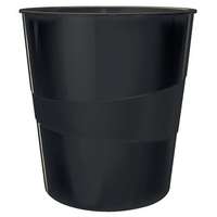 LEITZ Papírkosár, 15 liter, LEITZ "Recycle", fekete
