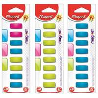 MAPED Mágnes, téglalap alakú, 27 mm, MAPED, vegyes színek