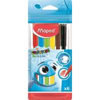 MAPED Filctoll készlet, 2 mm, kimosható, MAPED "Color`Peps Ocean", 6 különböző szín