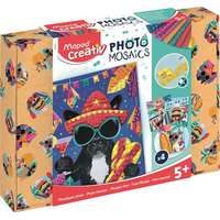 MAPED CREATIV Mozaikos képkészítő készlet, MAPED CREATIV, "Adventure Animals", kalandos állatok