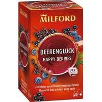 MILFORD Gyümölcstea, 20x2,5 g, MILFORD "Happy berries", bogyós gyümölcs