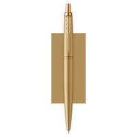 PARKER Golyóstoll, 0,7 mm, nyomógombos, arany színű klip, arany tolltest, PARKER, "Royal Jotter XL", kék