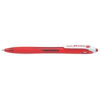 PILOT Golyóstoll, 0,27 mm, nyomógombos, PILOT "Rexgrip", piros