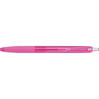 PILOT Golyóstoll, 0,22 mm, nyomógombos, PILOT "Super Grip G", rózsaszín