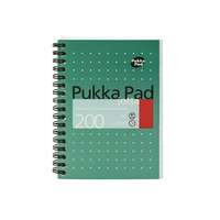 PUKKA PAD Spirálfüzet, A6, vonalas, 100 lap, PUKKA PAD, "Metallic Jotta"