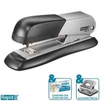 RAPID Tűzőgép, 24/6, 26/6, 25 lap, RAPID "FM12", ezüst