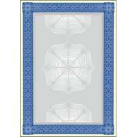 SIGEL Előnyomott papír, A4, 185 g, SIGEL "Oklevél", kék