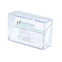 SIGEL Névjegytartó doboz, műanyag, 100 db-os, SIGEL, víztiszta