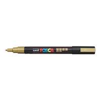 UNI Dekormarker, 0,9-1,3 mm, UNI "Posca PC-3M", arany