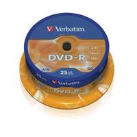 VERBATIM DVD+R lemez, AZO, 4,7GB, 16x, 25 db, hengeren, VERBATIM