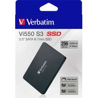 VERBATIM SSD (belső memória), 256GB, SATA 3, 460/560MB/s, VERBATIM "Vi550"