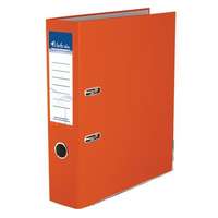 VICTORIA OFFICE Iratrendező, 75 mm, A4, PP/karton, élvédő sínnel, VICTORIA OFFICE, "Basic", narancs