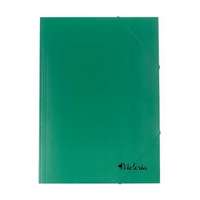 VICTORIA OFFICE Gumis mappa, karton, A4, VICTORIA OFFICE, zöld