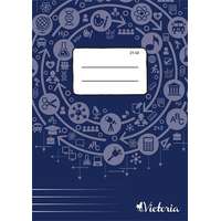 VICTORIA PAPER Füzet, tűzött, A5, vonalas, 32 lap, 4-8. osztály, VICTORIA PAPER Circle "21-32"