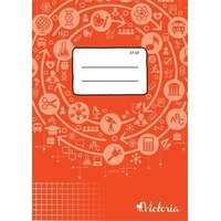 VICTORIA PAPER Füzet, tűzött, A5, kockás, 32 lap, VICTORIA PAPER Circle "27-32"