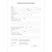 VICTORIA PAPER Nyomtatvány, munkabaleseti nyilvántartó napló, 32 oldal, A4, VICTORIA PAPER, 10 tömb/csomag