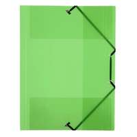 VIQUEL Gumis mappa, 15 mm, PP, A4, VIQUEL "Propyglass", zöld