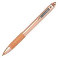 ZEBRA Golyóstoll, 0,27 mm, nyomógombos, ZEBRA "Z-Grip Smooth Rose Gold", kék