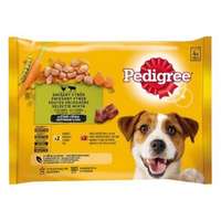 PEDIGREE Állateledel alutasakos PEDIGREE Adult kutyáknak 4-pack csirke-marha válogatás 4x100 g