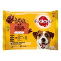 PEDIGREE Állateledel alutasakos PEDIGREE Adult kutyáknak 4-pack marha-baromfi válogatás 4x100 g