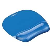FELLOWES Egéralátét géltöltésű csuklótámasszal FELLOWES Crystal Gel kék