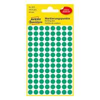 AVERY Etikett AVERY 3012 jelölőpont 8mm zöld 416 darabos