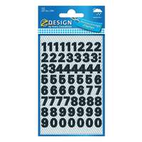 AVERY Etikett AVERY 3781 időjárásálló öntapadós számok fekete 2 íves