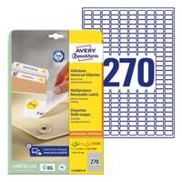 AVERY Etikett AVERY L4730REV-25 17,8x10mm visszaszedhető 6750 címke/doboz 25 ív/doboz