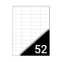FORTUNA Etikett FORTUNA 52,5x21,2mm univerzális 5200 címke/doboz 100 ív/doboz