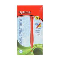 OPTIMA Golyóstoll OPTIMA nyomógombos 521 piros
