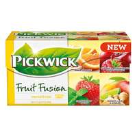 PICKWICK Gyümölcstea PICKWICK Fruit Fusion sárga variációk narancs-eper-meggy-menta-mango-lime-gyömbér 20 filter/doboz