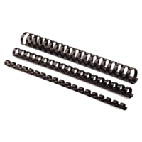 FELLOWES Iratspirál műanyag FELLOWES 16mm fekete műanyag spirál 101-120 lap