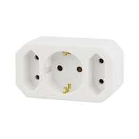 EMOS Kábel elosztó EMOS 1+2 aljzat gyerekzár fehér