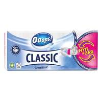 OOOPS! Papírzsebkendő OOOPS! Classic Sensitive 3 rétegű 90 darabos