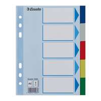 ESSELTE Regiszter ESSELTE A/5 műanyag 5 részes