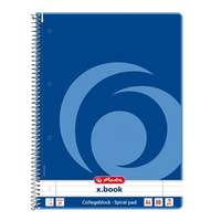HERLITZ Spirálfüzet vonalas HERLITZ A/4 80 lapos perforált lyukasztott