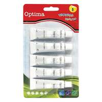 OPTIMA Tempera OPTIMA 12 ml fehér 5 darabos
