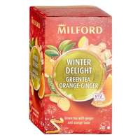 MILFORD Zöld tea MILFORD Winter Delight narancs és gyömbér 20 filter/doboz