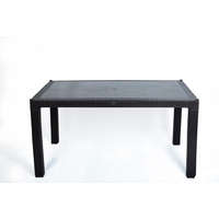 Rattan Asztal 150X90 Cm Antracit