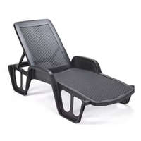 Pool Napozóágy Antracit Műa.Rattan