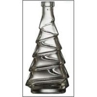  Dekorációs palack fenyő alakú ovális 0,2L