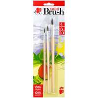 Ico Ecsetkészlet Ico póniszőr fanyelű 3 db-os klt. 4/6/10 natúr