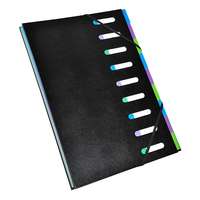 Exacompta Előrendező Exacompta Black Office A/4 9 részes gumis