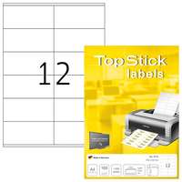 Topstick Etikett címke Topstick 105x48 mm szegéllyel 100 ív 1200 db/doboz