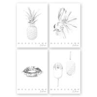 Pigna Füzet Pigna Monocromo Silver A/4 tűzött 38 lapos kockás